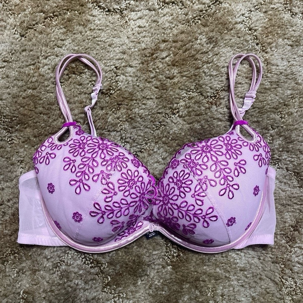 Victoria's Secret Sexy Little Things Purple Push Up Bra Size 34D